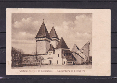 SIBIU SALAMBERG CASTELUL BISERICEI IN SALAMBERG CIRCULATA 1938 foto