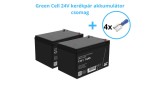 Baterie Green Cell 24V 6-DZM-14 (2x12V-14Ah) biciclete de p&acirc;nă la 250W