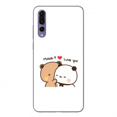 Husa compatibila cu Huawei P20 Pro Silicon Gel Tpu Model Bubu Dudu Muaah Love You