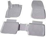 Set de 5 covorase gri cauciuc 3D stil tavita premium pentru Ford Mondeo 5, V din 2014