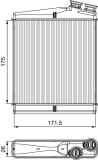 Radiator incalzire habitaclu Land Rover Discovery Sport, Freelander 2, Range Rover Evoque; Volvo S60 II, S60 II Cross Country, S80 II, V60 I, V60 I