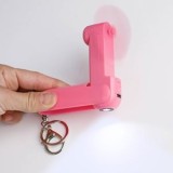 Breloc cu Ventilator Mini și Lanternă, Roz, CMCLASS