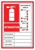 Semn cu instructiuni de utilizare stingator