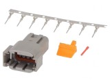 Conector DTM Tată 8 PIN Crimpat Pe Cablu