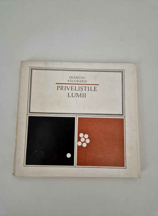 Carte cu autograf Francisc Pacurariu Privelistile lumii Versuri