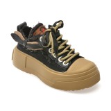Pantofi GRYXX negri, 240004, din material textil