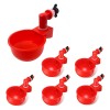 Set 6 Adapatori Pasari Sunmostar, Plastic/Inox, Automat, Rosu - Ideal Colivie