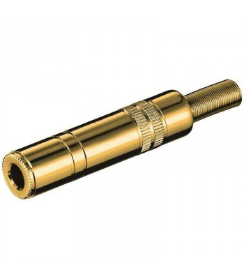 Mufa Jack 6.35 mm stereo mama metal aurit Goobay foto