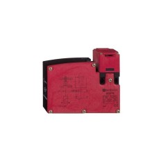 &Icirc;ntrerupător de siguranţă TELEMECANIQUE SENSORS XCSTE NC x2 IP66 roşie cu blocare