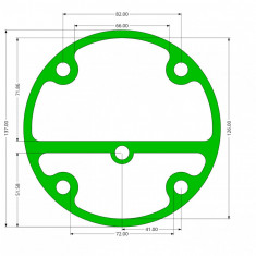 Garnitura cap compresor piston 95mm superior SPC0104