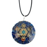PANDANTIV DIN ORGONIT ȘI LAPIS LAZULI &quot; CUBUL LUI METATRON&quot;