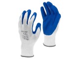 Mănuşi de protecţie LAHTI PRO L211111W, dimensiune 11, bleumarin-alb, 12 bucăţi