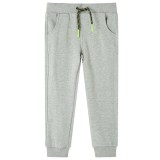 Pantaloni de trening pentru copii, kaki deschis, 128, vidaXL