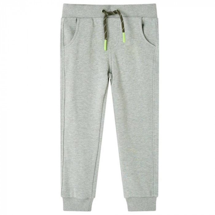 Pantaloni de trening pentru copii, kaki deschis, 92 11709