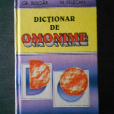GH. BULGAR - DICTIONAR DE OMONIME