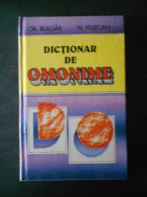 GH. BULGAR - DICTIONAR DE OMONIME foto