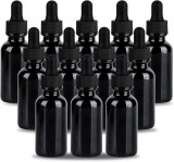 KAN 2 oz Dropper Bottle 24 Pack sticle din sticlă verde Boston 60ml cu picătură