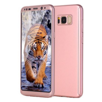 Husa GloMax FullBody Rose-Gold pt Samsung Galaxy S8 Plus folie de sticla inclusa foto