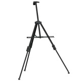 vidaXL Șevalet de expunere reglabil, negru, metal