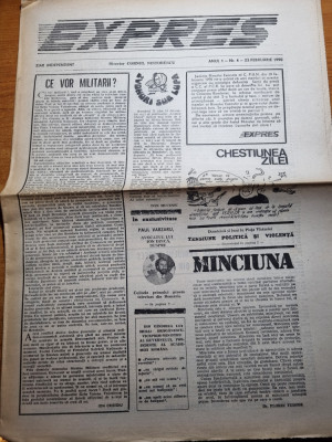 ziarul expres 23 februarie 1990-victor rebengiuc,sergiu celibidache foto