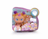 Cumpara ieftin Bebelus The Mini Bellies Mini Muak Fetita cu par mov 15539-29663, Famosa