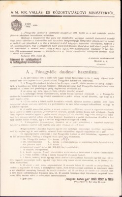 HST A245 Reclamă 1914 aparat curățat praf Fonagy-fele dustless Becicherecu Mare foto