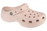 Papuci flip-flop Crocs Classic Platform Clog 206750-6UR Roz