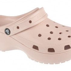 Papuci flip-flop Crocs Classic Platform Clog 206750-6UR Roz