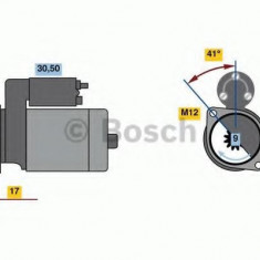 Starter AUDI A4 Cabriolet (8H7, B6, 8HE, B7) (2002 - 2009) BOSCH 0 986 021 210