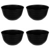 Set boluri, 4 piese, 4.5 l, Plastic, Negru
