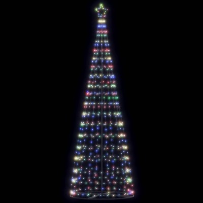 vidaXL Pom de Crăciun LED 550 LED-uri colorate 304 cm foto