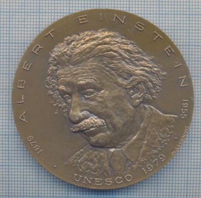 AZ 122 MEDALIE- ALBERT EINSTAIN-1879-1955 - UNESCO 1979 - E = mc2 foto