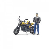 Cumpara ieftin BRUDER - MOTOCICLETA SCRAMBLER DUCATI FULL THROTTLE CU SOFER