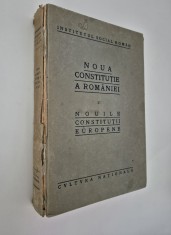Carte veche Noua Constitutie a Romaniei