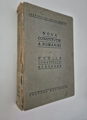 Carte veche Noua Constitutie a Romaniei foto