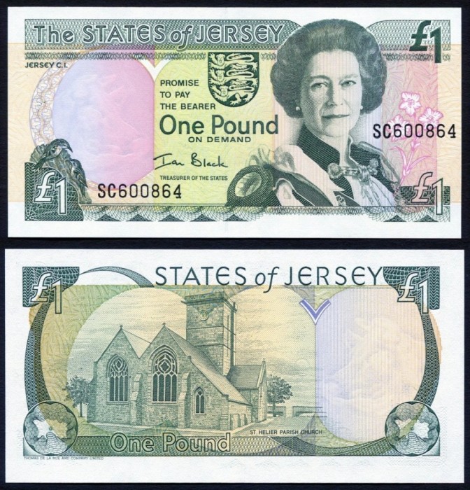 !!! JERSEY - 1 POUND (2000) - P 26 a - UNC / serie de 2 litere VC000367