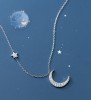 Lantisor Argint Moon&amp;Star---LUNA&amp;STEA--- ARG07A, Argintboutique