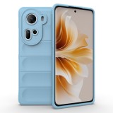 Husa pentru oppo reno 11, antisoc, margini striatii, magic shield, bleu