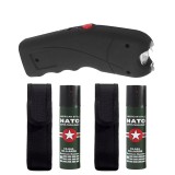 Pachet electrosoc TW 309, 2.5 mil V, si doua sprayuri paralizante NATO cu