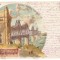 3389 - CERNAVODA, Dobrogea, Train on the bridge Litho - old postcard - used 1902