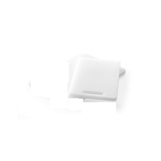Tocator universal alb cu maner, 250x150x(H)10 mm, Hendi, polietilena HDPE, ambele parti potrivite pentru taiere, potrivit si la uz profesional foto