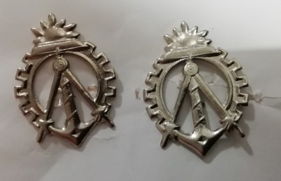 S 19 - semne de arma - metalice - geniu - model nou - argintii foto