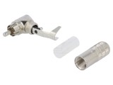 Conector RCA tată 90&deg; din argint - SWITCHCRAFT