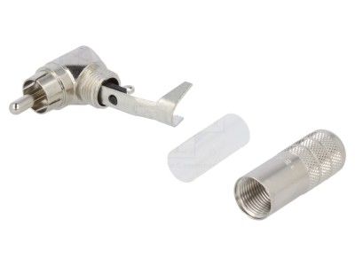 Conector RCA tată 90&amp;deg; din argint - SWITCHCRAFT foto
