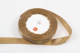 Panglica din satin pentru decorare, maro deschis, 22.5m x 1.5 cm