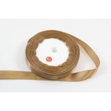 Panglica din satin pentru decorare, maro deschis, 22.5m x 1.5 cm