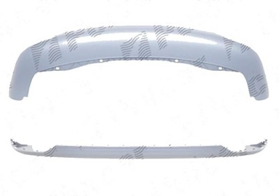 Spoiler bara spate VW Touran (1t3), 07.2010-08.2015 pentru modele fara carlig de remorcare, grunduita (fara gaura disp. remorcare) foto