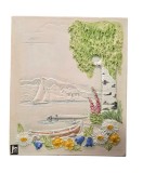 TABLOU VINTAGE DIN CERAMICA SCANDINAVA, JIE, VARA