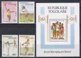 Togo 1988 - Jocurile Olimpice - Seul, Serie + PA + Colita, MNH