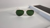 Ochelari de soare Aviator - Ochelari Pilot - Rama aurie Lentile verzi, Unisex, Protectie UV 100%